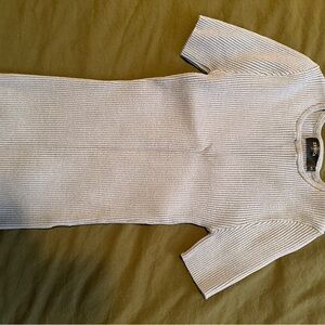 Amazon Women's Ribbed Knit Blouse - Cream